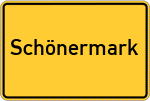 Place name sign Schönermark