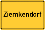 Place name sign Ziemkendorf