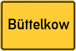 Place name sign Büttelkow