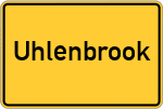 Place name sign Uhlenbrook