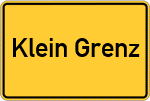 Place name sign Klein Grenz