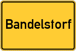 Place name sign Bandelstorf
