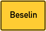 Place name sign Beselin