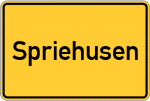 Place name sign Spriehusen