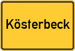 Place name sign Kösterbeck