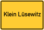 Place name sign Klein Lüsewitz