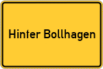 Place name sign Hinter Bollhagen