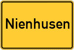 Place name sign Nienhusen