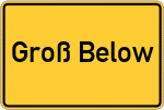 Place name sign Groß Below