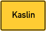 Place name sign Kaslin
