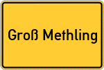 Place name sign Groß Methling