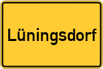 Place name sign Lüningsdorf