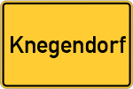 Place name sign Knegendorf