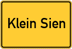 Place name sign Klein Sien