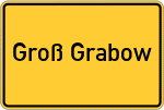 Place name sign Groß Grabow