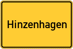Place name sign Hinzenhagen