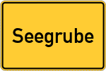 Place name sign Seegrube