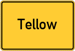 Place name sign Tellow