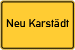 Place name sign Neu Karstädt