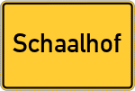 Place name sign Schaalhof