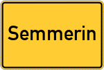 Place name sign Semmerin
