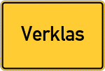Place name sign Verklas