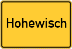 Place name sign Hohewisch