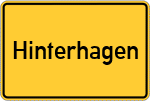 Place name sign Hinterhagen