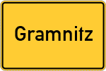 Place name sign Gramnitz