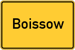 Place name sign Boissow