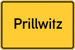 Place name sign Prillwitz