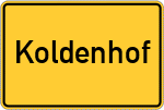 Place name sign Koldenhof