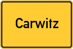 Place name sign Carwitz