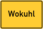 Place name sign Wokuhl