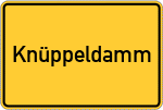 Place name sign Knüppeldamm