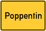 Place name sign Poppentin