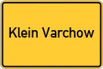 Place name sign Klein Varchow