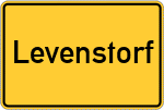 Place name sign Levenstorf