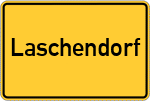 Place name sign Laschendorf