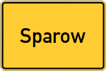 Place name sign Sparow