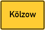 Place name sign Kölzow