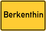 Place name sign Berkenthin