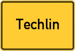 Place name sign Techlin