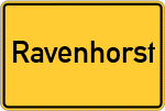 Place name sign Ravenhorst