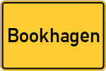 Place name sign Bookhagen