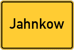 Place name sign Jahnkow