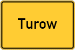 Place name sign Turow