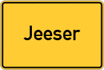 Place name sign Jeeser