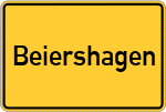 Place name sign Beiershagen