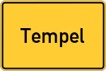 Place name sign Tempel